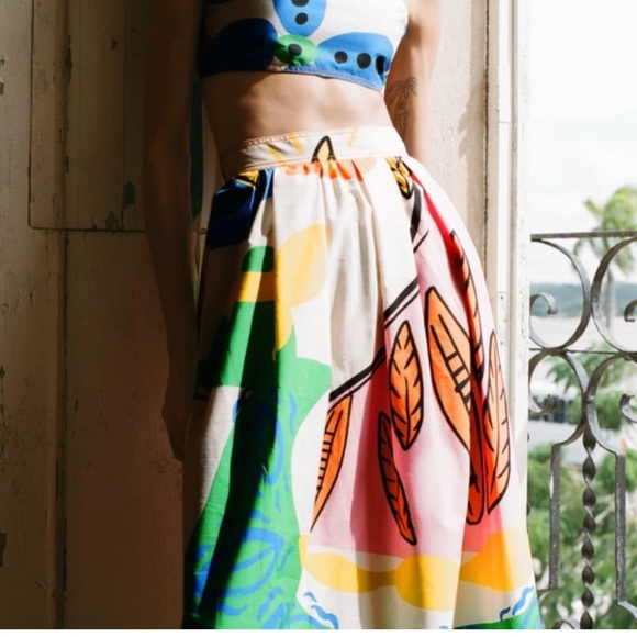 Zara Dresses & Skirts - ZARA Ballon Printed Maxi Skirt